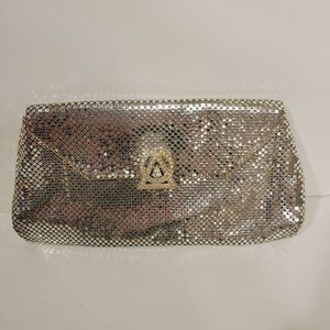 Vintage Whiting Davis Mesh Bags Embellished Clutch Evening Bag
